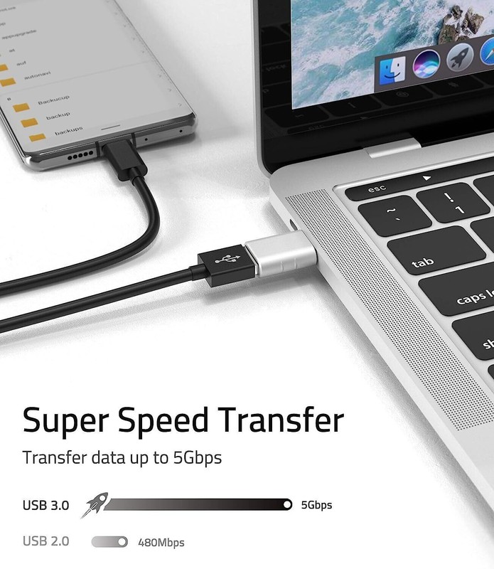 3.0 USB-C to Type C 3.1 Data Connector USB Converter Adapter Male OTG A Female. gallery