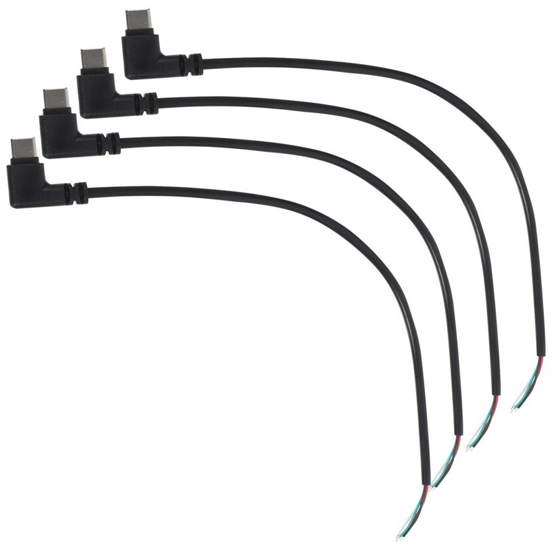 12 Pcs USB Type C Plug Cable Bare Cable 4-Pin End Cable Replacement Repair gallery