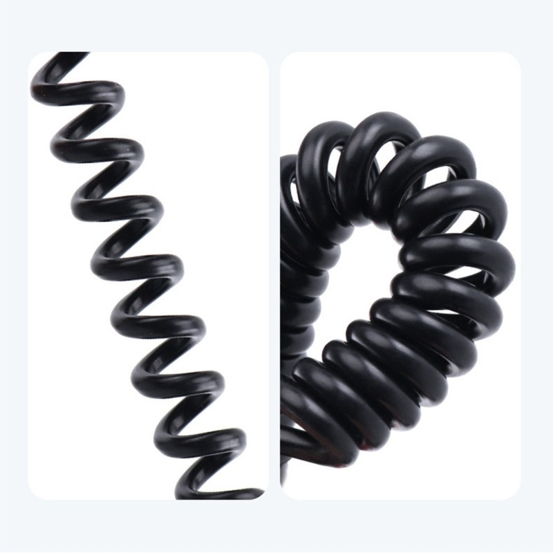 Telescopic USB C Data Cable Male to Male Connectors Type C Spring Coiled Wire