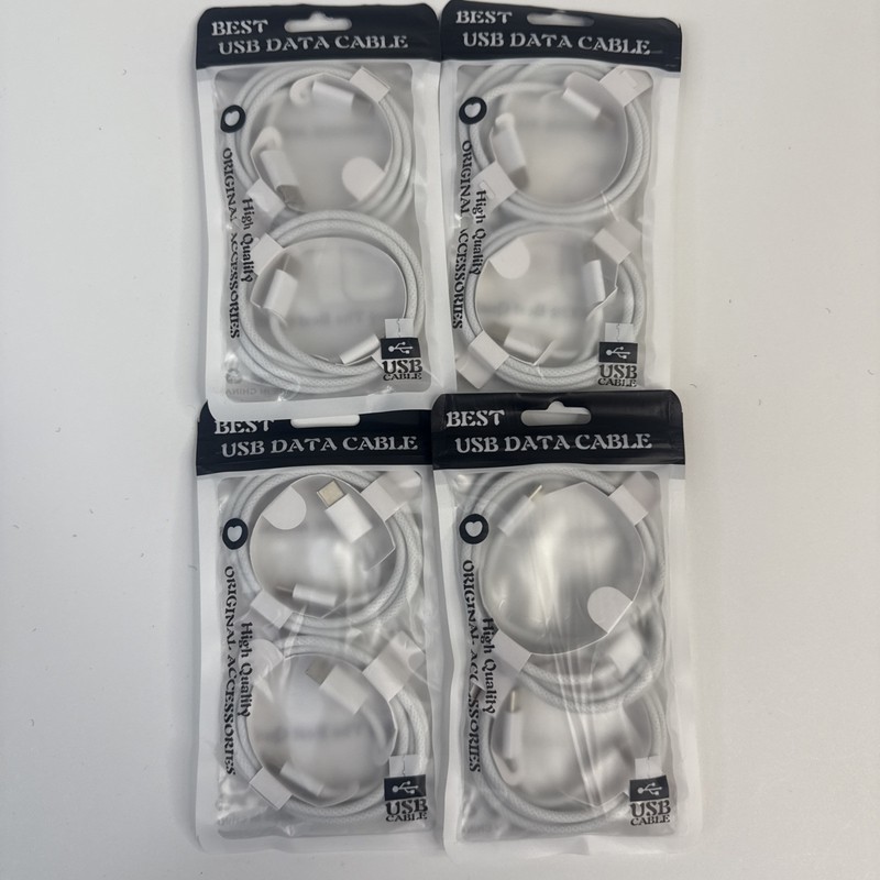 8 Lot Samsung iPhone 15 16 Pro Max USB-C to USB C Cable Fast Charger Cord 3ft