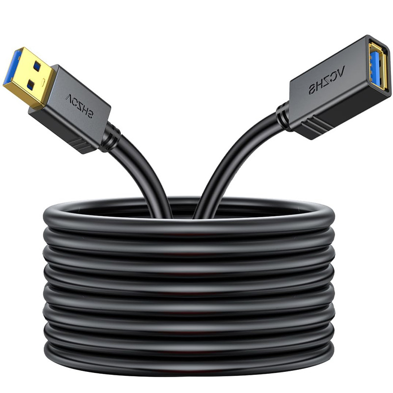USB 3.0 Extension Cable 10ft High-Speed Data Transfer for Mouse Keyboard Printer
