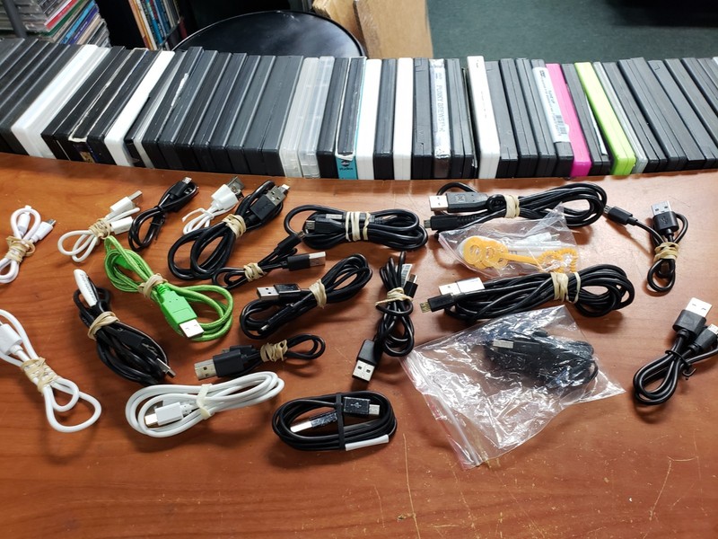 lot of 21 micro usb cables various length untested as-is