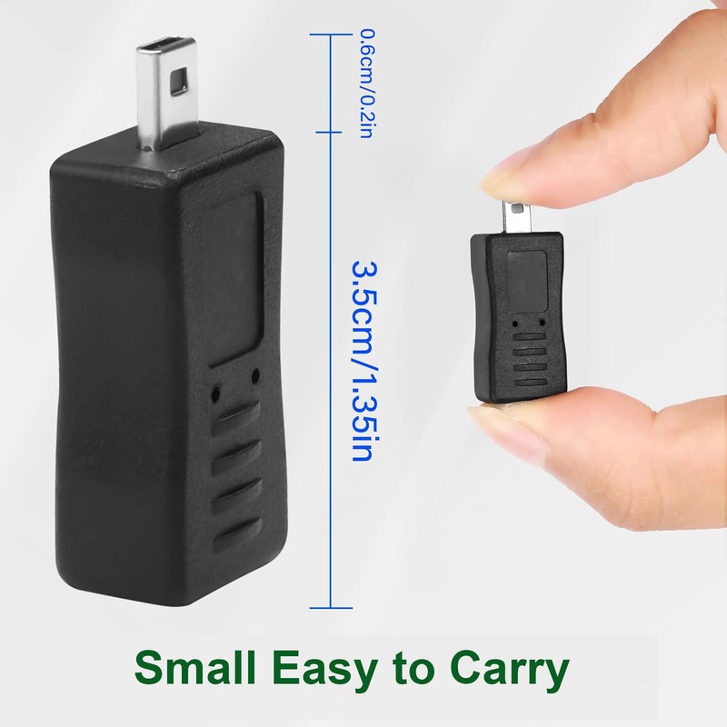 Mini USB 8 Pin Male to Type C Female Charger Data Sync Camera Adapter Connector gallery