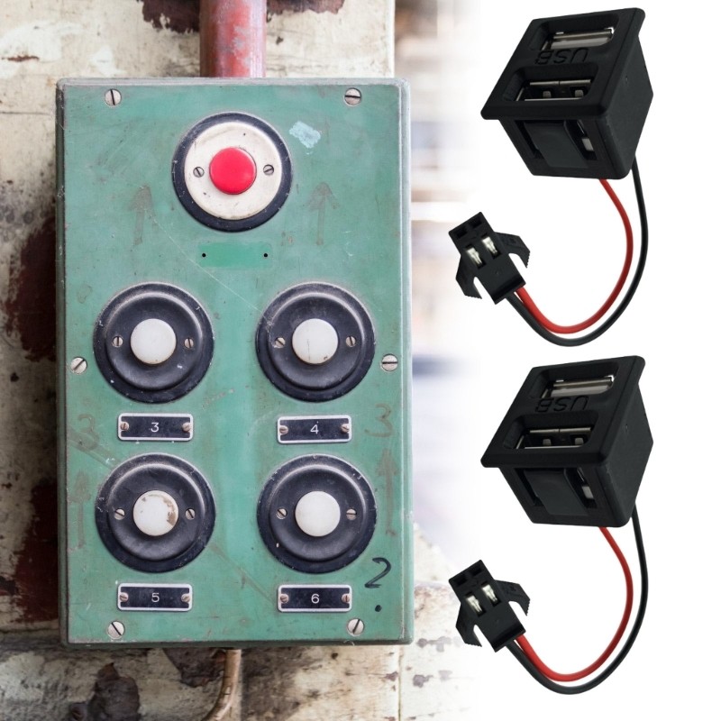 3Pieces Lamp Power Supplies Sockets With Double USB For Living Room Corners gallery