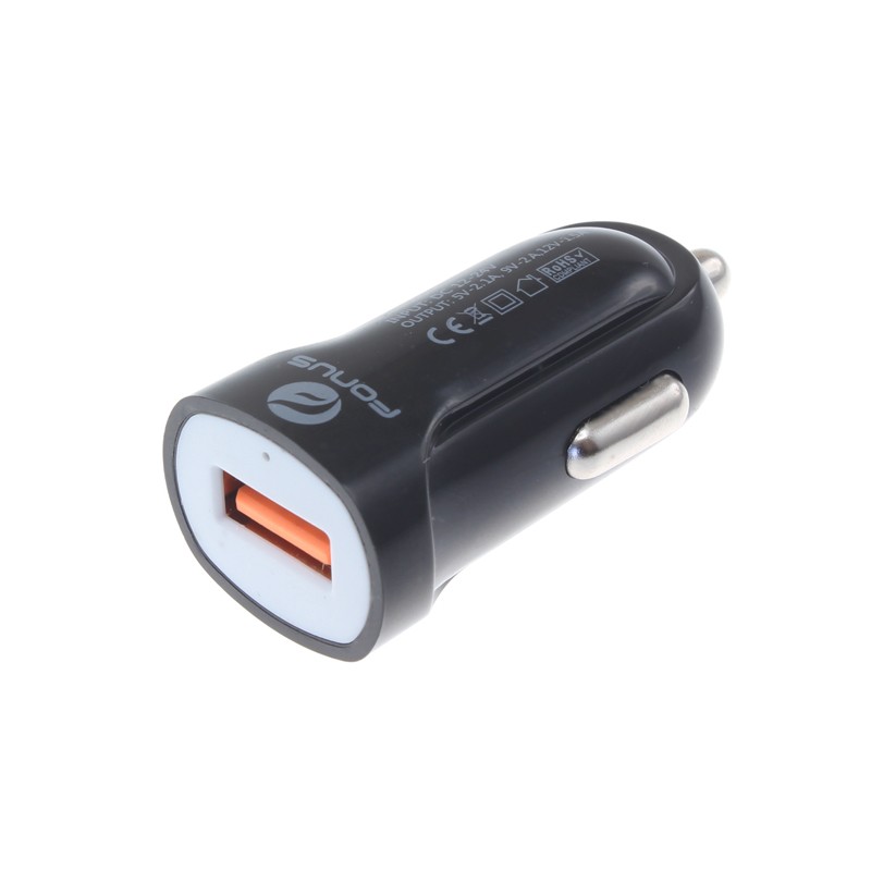 For Galaxy S25 FE/A07/A17 - 24W Fast Car Charger Coiled USB Cable Micro-USB to gallery