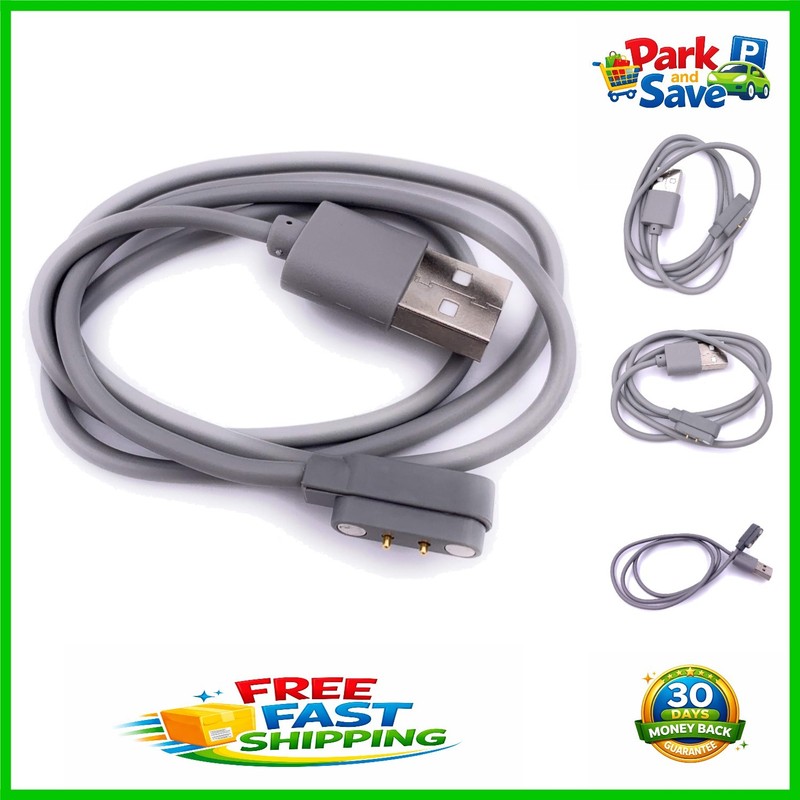 Magnetic Induction USB Charging Cable for Mini Personal Blender - 2FT Grey